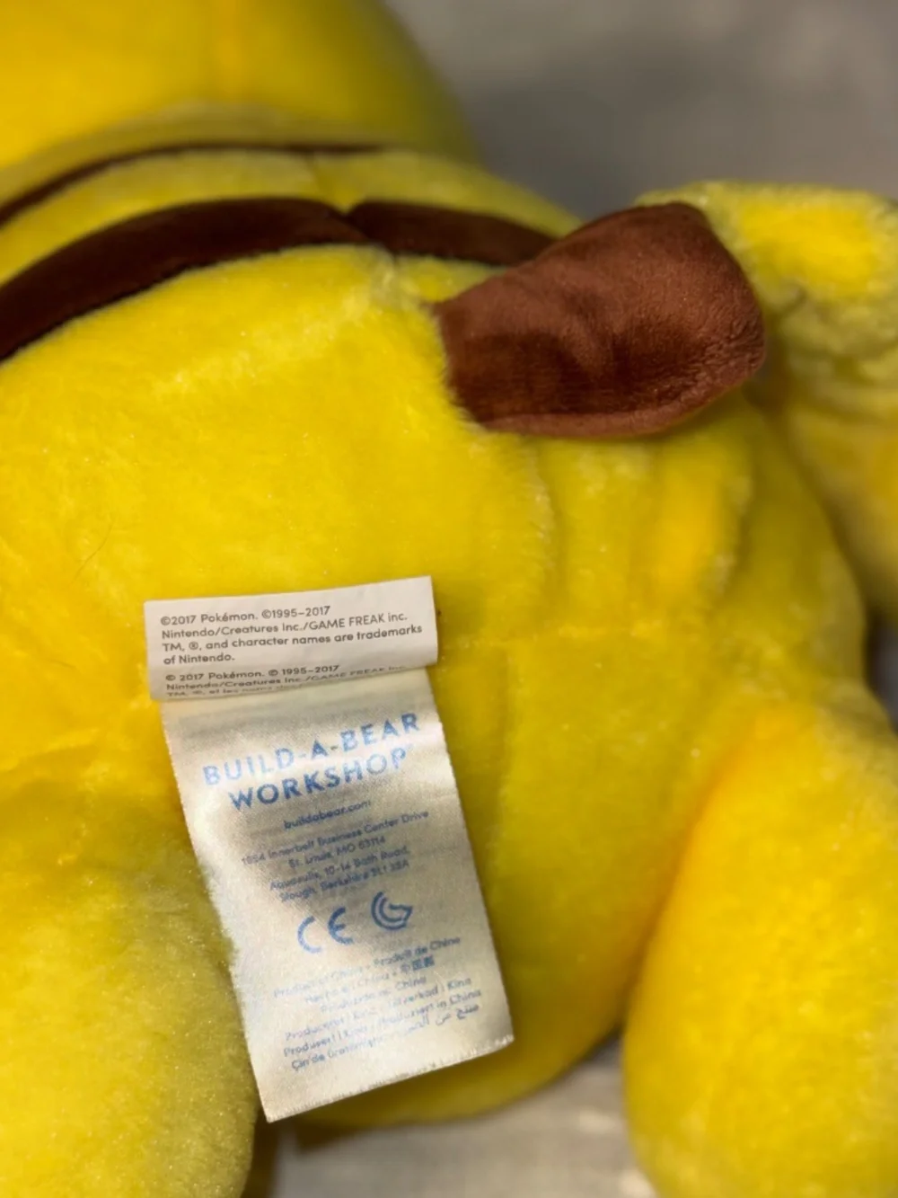 Pokemon Pikachu Build A Bear Plush 19 in